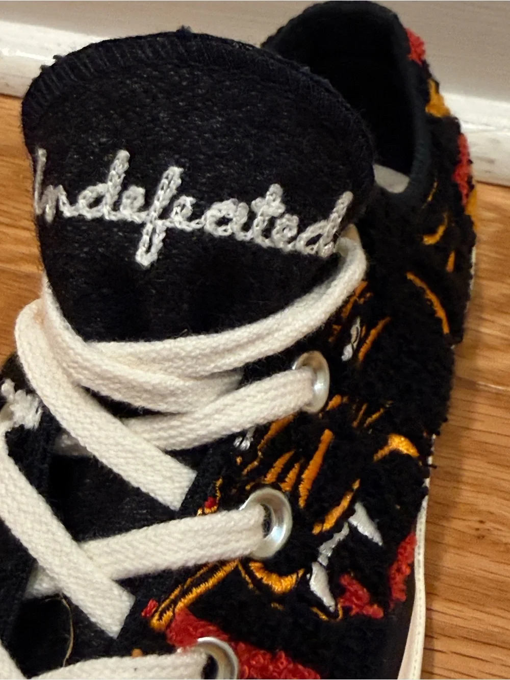 Converse Chuck Taylor 70 x UNDEFEATED Varsity Jacket Animal Print Low Top Size 4